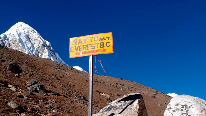 Way to Everest base camp