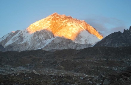 View of mount Everest And Amadablam From Tengboche